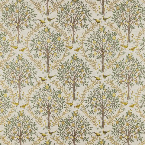 Bedgebury Lemon Voile Fabric