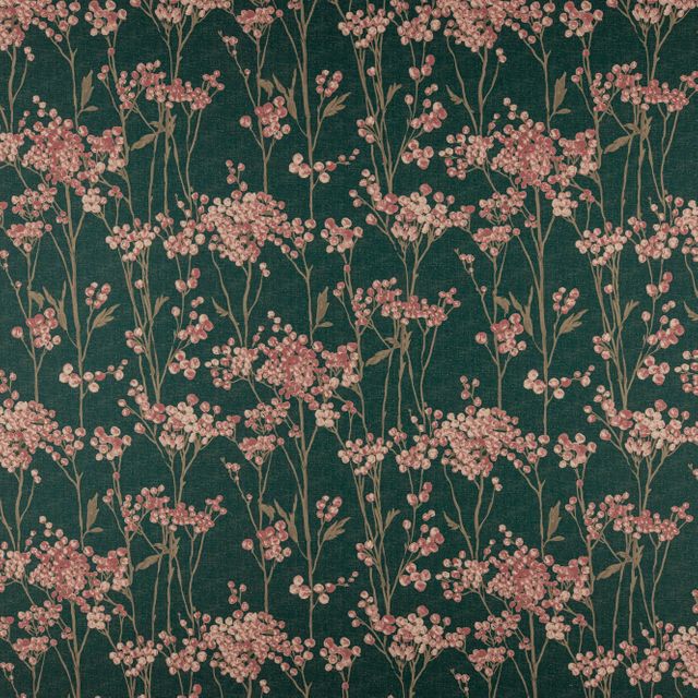 Hawthorn Peacock Voile Fabric