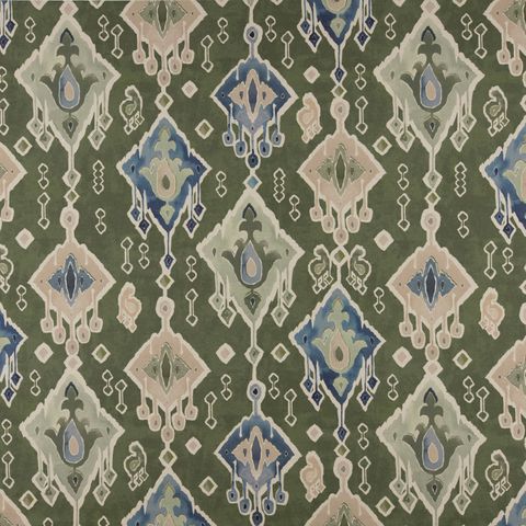 Agulla Olive Upholstery Fabric