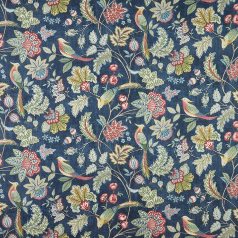 Chanterelle Navy Upholstery Fabric