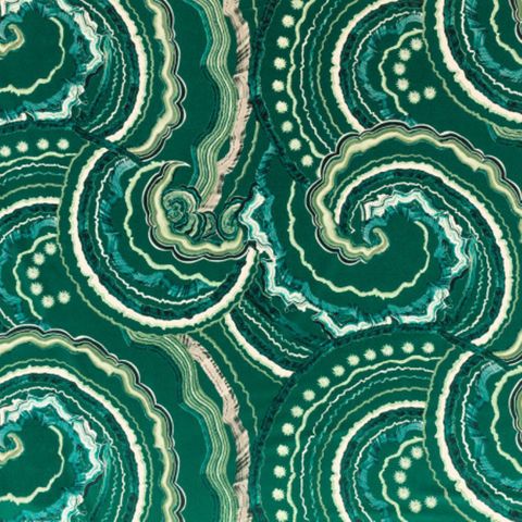 Fantasia Velvet Malachite Upholstery Fabric