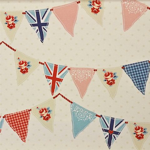 Bunting Blue Upholstery Fabric