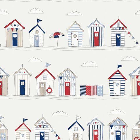 Beach Huts Blue