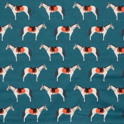 Cheval Teal Upholstery Fabric