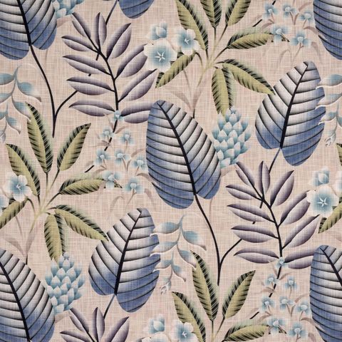 Dahlia Cobalt Voile Fabric