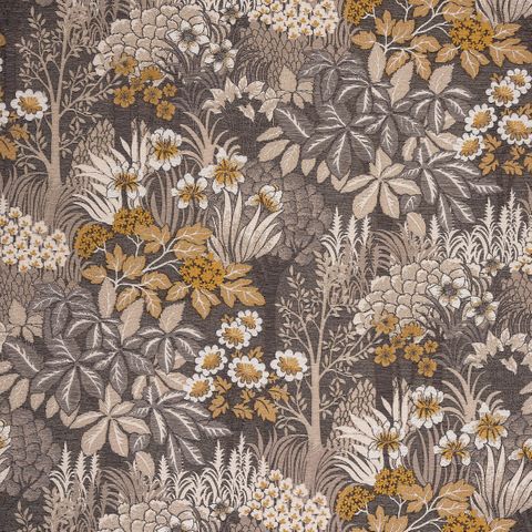 Enchanted Forest Ochre Voile Fabric