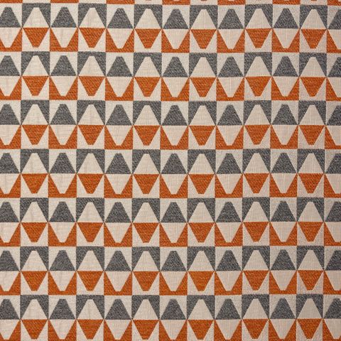 Kaleidoscope Burnt Orange Upholstery Fabric