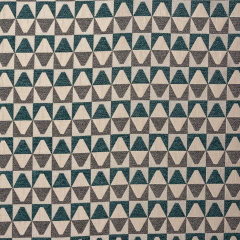 Kaleidoscope Teal Upholstery Fabric
