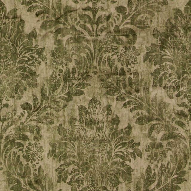 Chaucer Velvet Print Artichoke Upholstery Fabric