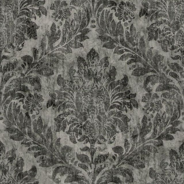 Chaucer Velvet Print Charcoal