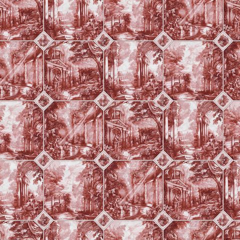 Arcadia Ego Russet Upholstery Fabric