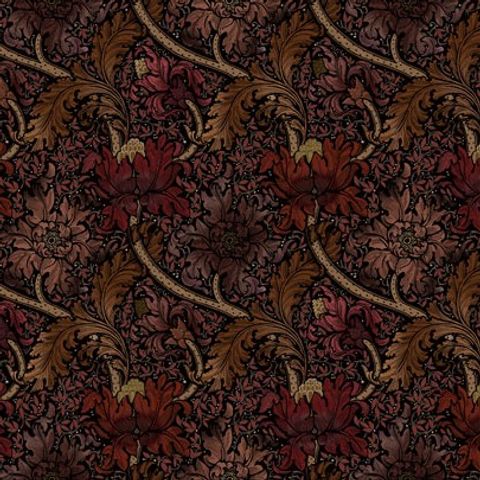 Morris Major Russet Upholstery Fabric