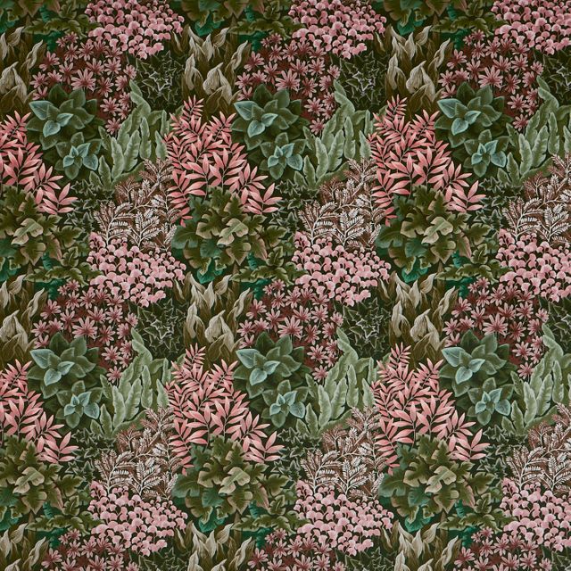 Prestigious Textiles Painted Canvas Garden Wall Coral