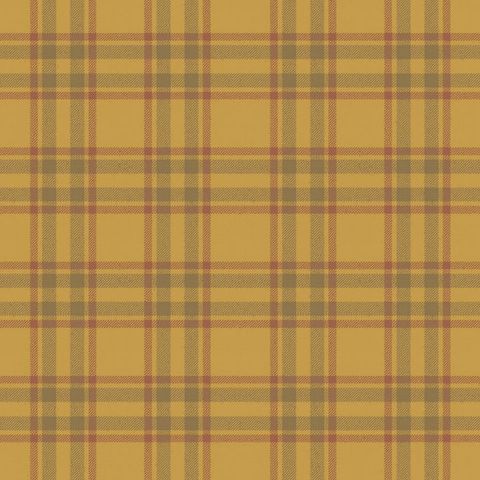 Arran Check Large Gold 29 Upholstery Fabric