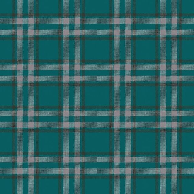 Arley House  Arran Check Large Teal 35 Sample