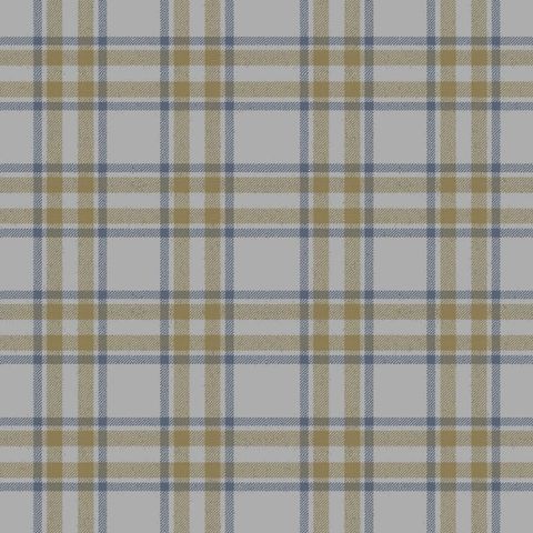 Arran Check Large Silver 46 Upholstery Fabric