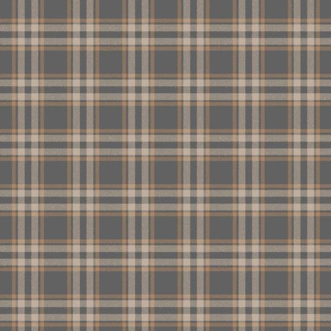 Arran Check Small Mocha Upholstery Fabric