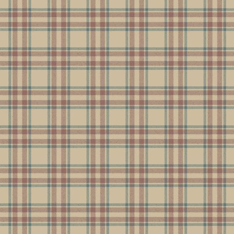 Arran Check Small Sand Upholstery Fabric