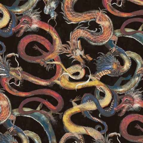 Basilisk Ink Upholstery Fabric