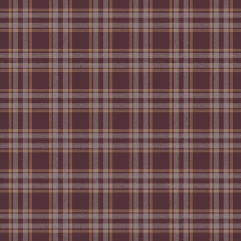 Arran Check Small Eggplant Upholstery Fabric