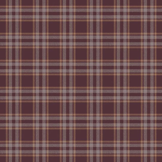 Arley House Tobermory Arran Check Small Eggplant