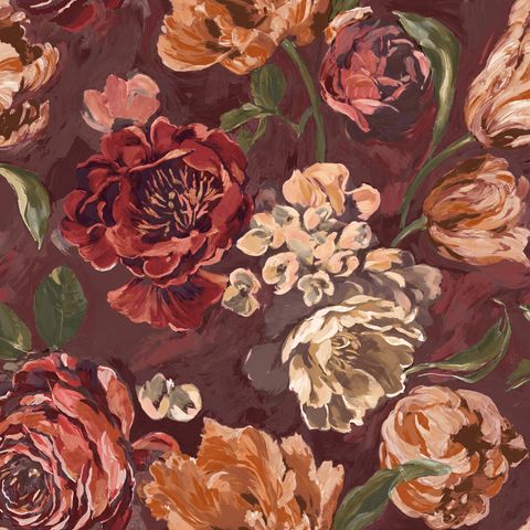 Bronte Crimson Upholstery Fabric