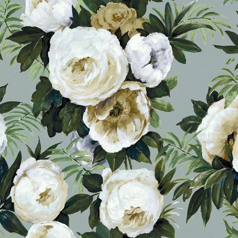 Fabiola Bloom Slate Upholstery Fabric