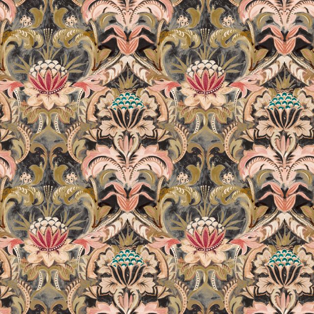 Arley House Clouds Hill Belvedere Pink Diamond Upholstery Fabric