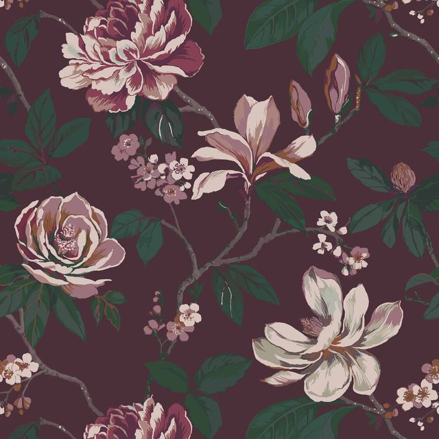 Kew Plum Upholstery Fabric