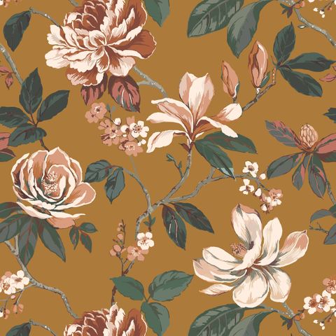 Kew Old Gold Upholstery Fabric