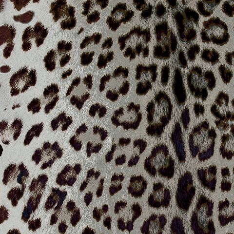 Leopard Steel Upholstery Fabric