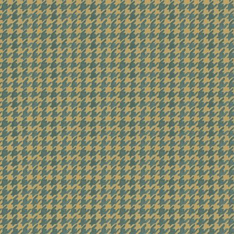 Houndstooth Gold Upholstery Fabric