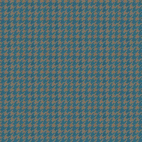 Houndstooth Petrol Blue