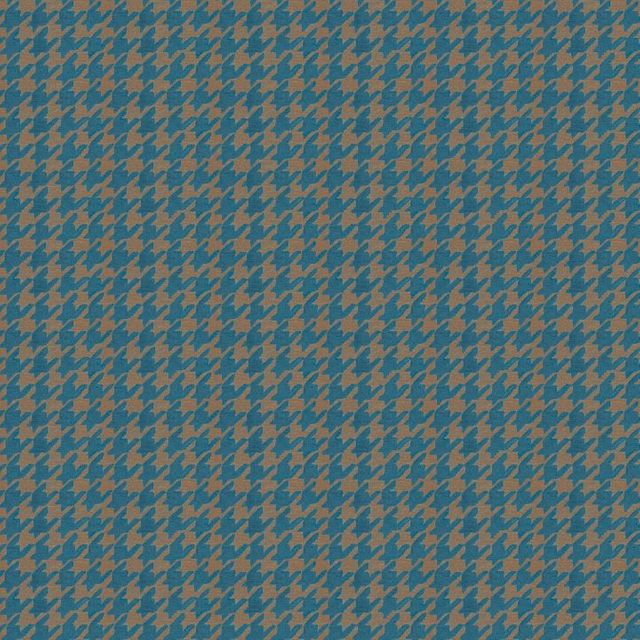Arley House Tobermory Houndstooth Petrol Blue