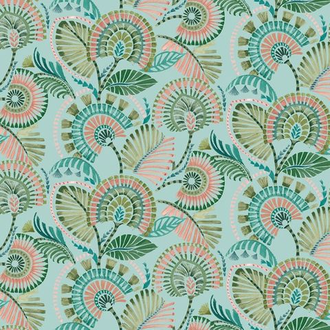 Imara Aqua Upholstery Fabric