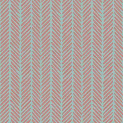 Kala Blue/Sherbet Upholstery Fabric