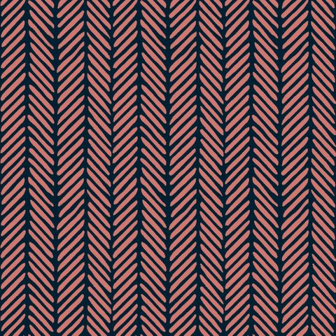 Kala Navy/Rose Upholstery Fabric