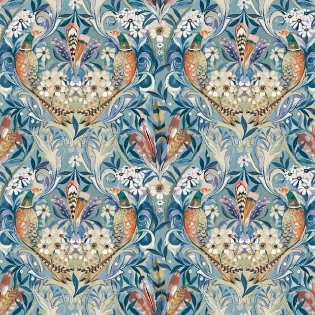Arley House Clouds Hill Midi Rostherne Sky Upholstery Fabric