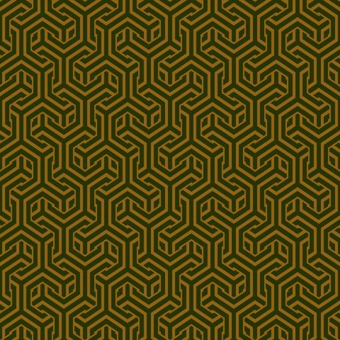 Opus Green/Saffron Upholstery Fabric