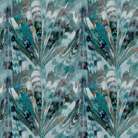 Midi Rutland Teal Upholstery Fabric