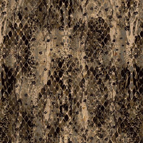 Snake Sepia Upholstery Fabric