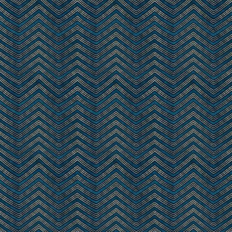 V&A Jaipur Prussian Blue Upholstery Fabric