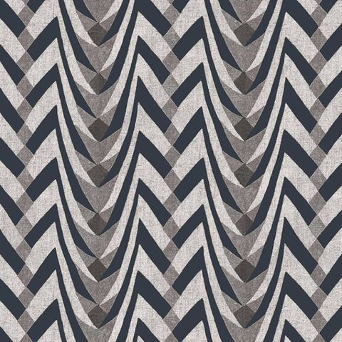 V&A Jazz Charcoal Upholstery Fabric