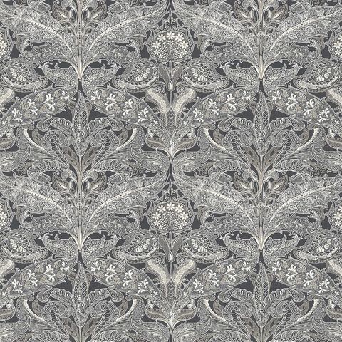 V&A Lacewings Graphite Upholstery Fabric