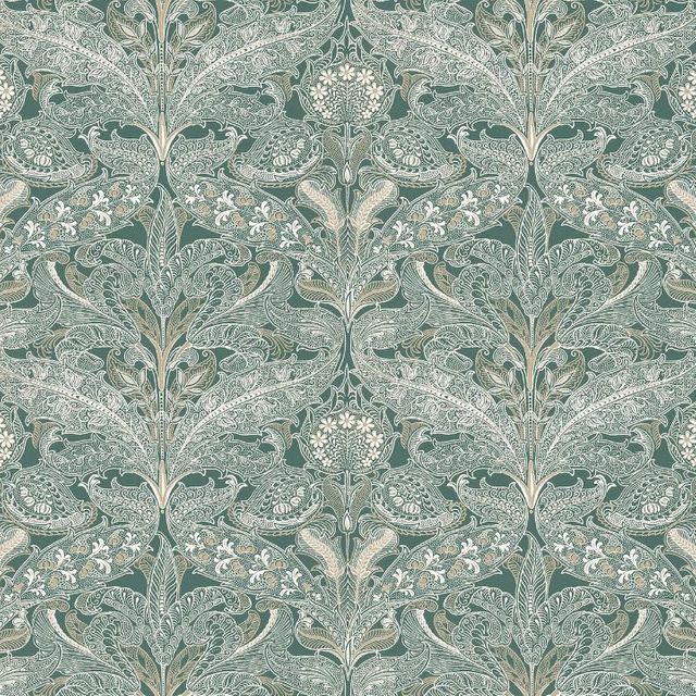 Arley House V&A Classic Collection V&A Lacewings Sage Green Upholstery Fabric