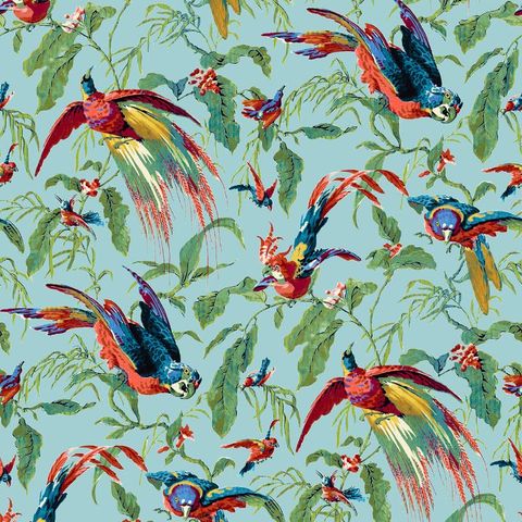 V&A Manaus Duck Egg Upholstery Fabric