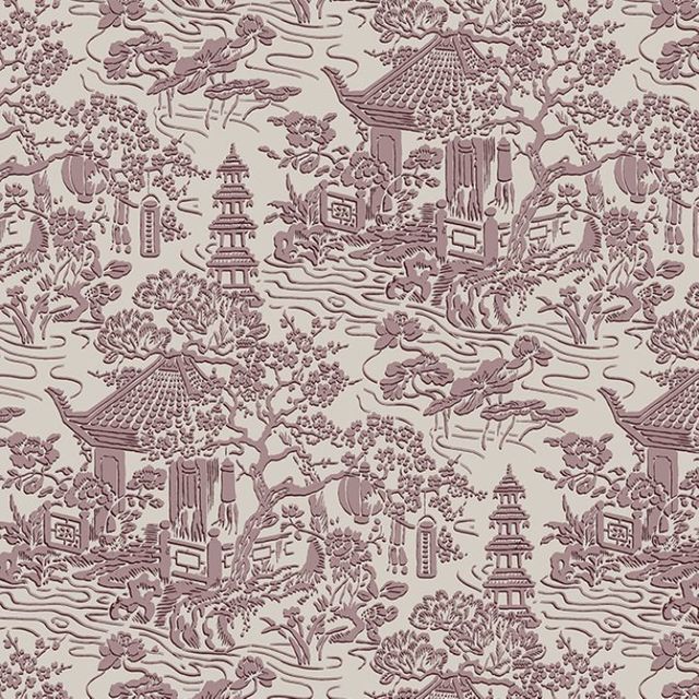 Arley House V&A Classic Collection V&A Pagoda Pink Upholstery Fabric