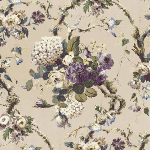 V&A Georgette Violet Upholstery Fabric