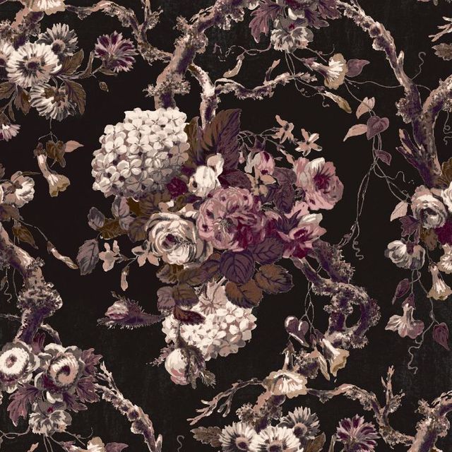 Arley House V&A Floral Abundance V&A Georgette Black