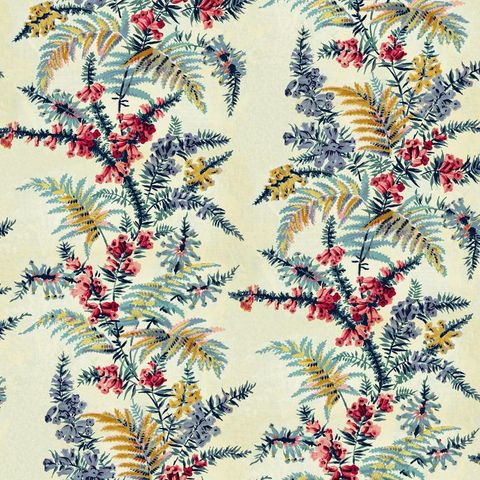 V&A Heather & Fern Crimson Upholstery Fabric